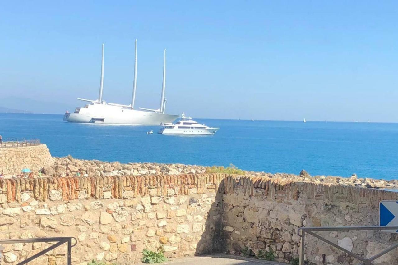 Appartement 4 Personnes Vue Mer Remparts Antibes Bagian luar foto